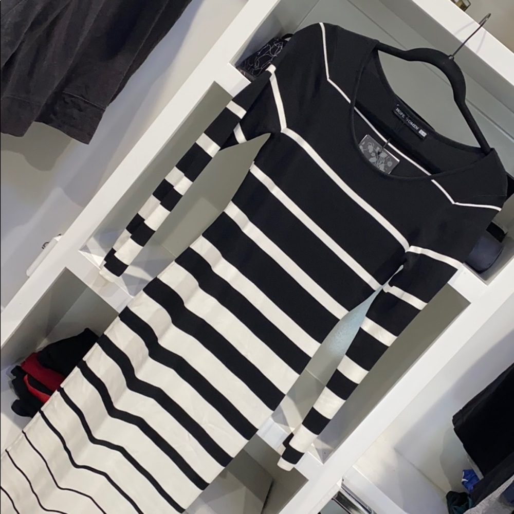 Striped bodycon maxi